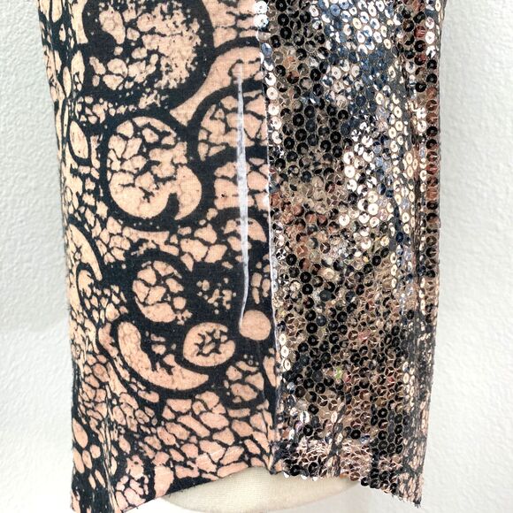 Silence & Noise Sequin Tunic Tank Top Small Whimsy Fairy Goth Boho Festival Glam - Picture 10 of 14